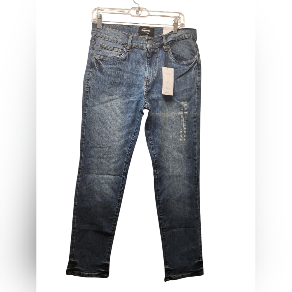 Bluenotes Zane slim fit jeans 32 x 32 mens medium wash bnwt